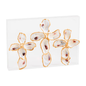 Crosses Acrylic Oyster Plaque