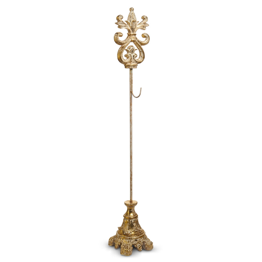 Gold Acanthus Wreath Stand