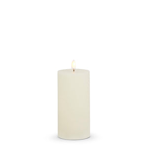 3" X 6" Ivory Pillar Candle
