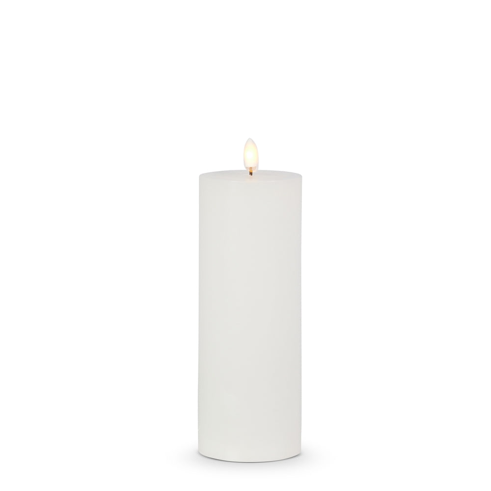 3" X 8" White Pillar Candle