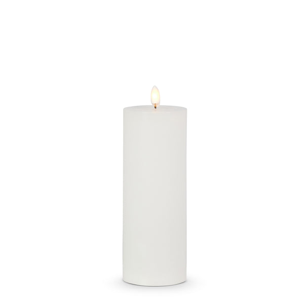 3" X 8" White Pillar Candle