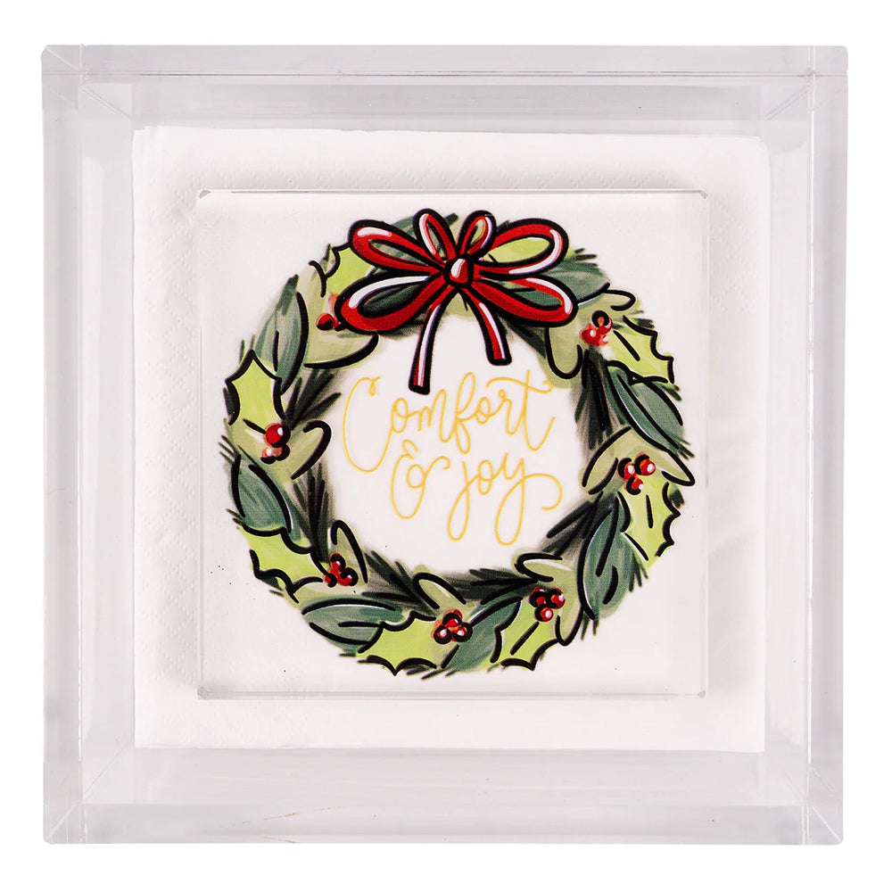 Comfort & Joy Wreath Napkin Weight