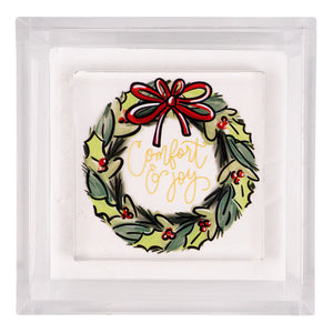 Comfort & Joy Wreath Napkin Weight