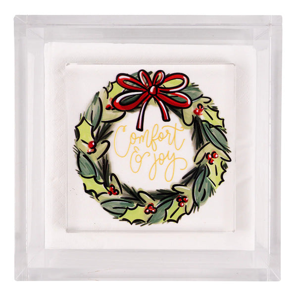 Comfort & Joy Wreath Napkin Weight