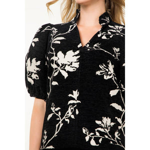 Chenille Puff Sleeve Top