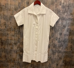 Wide Hem Shirt Mini Dress