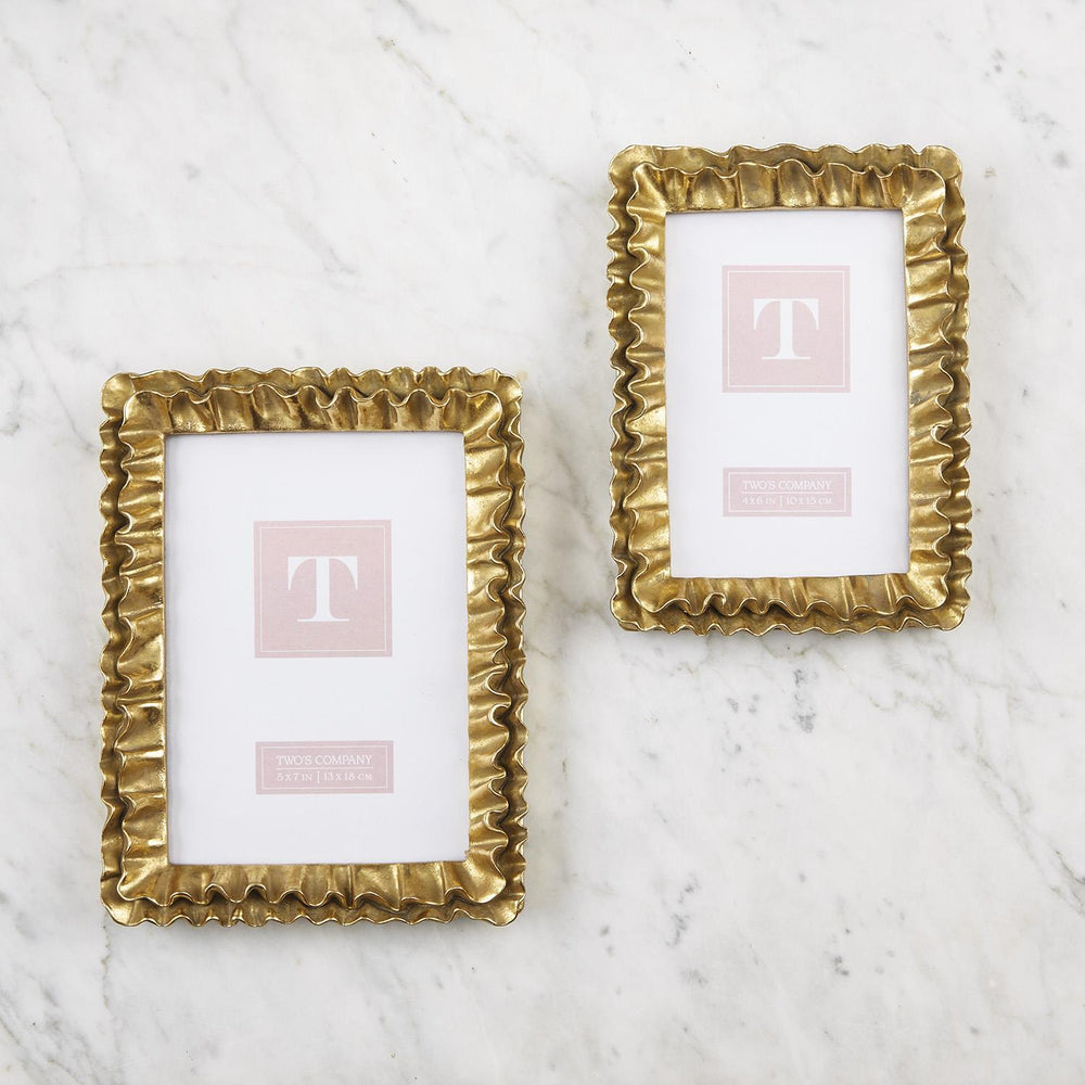 Gold Ruffle Frame
