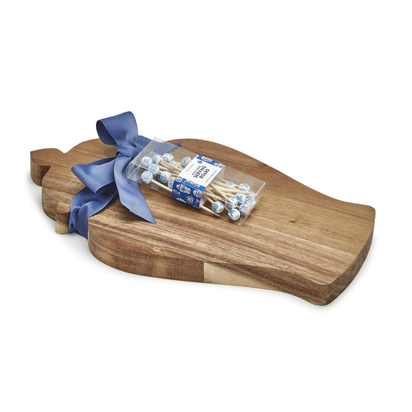 Ginger Jar Board w/ Cocktail Pick