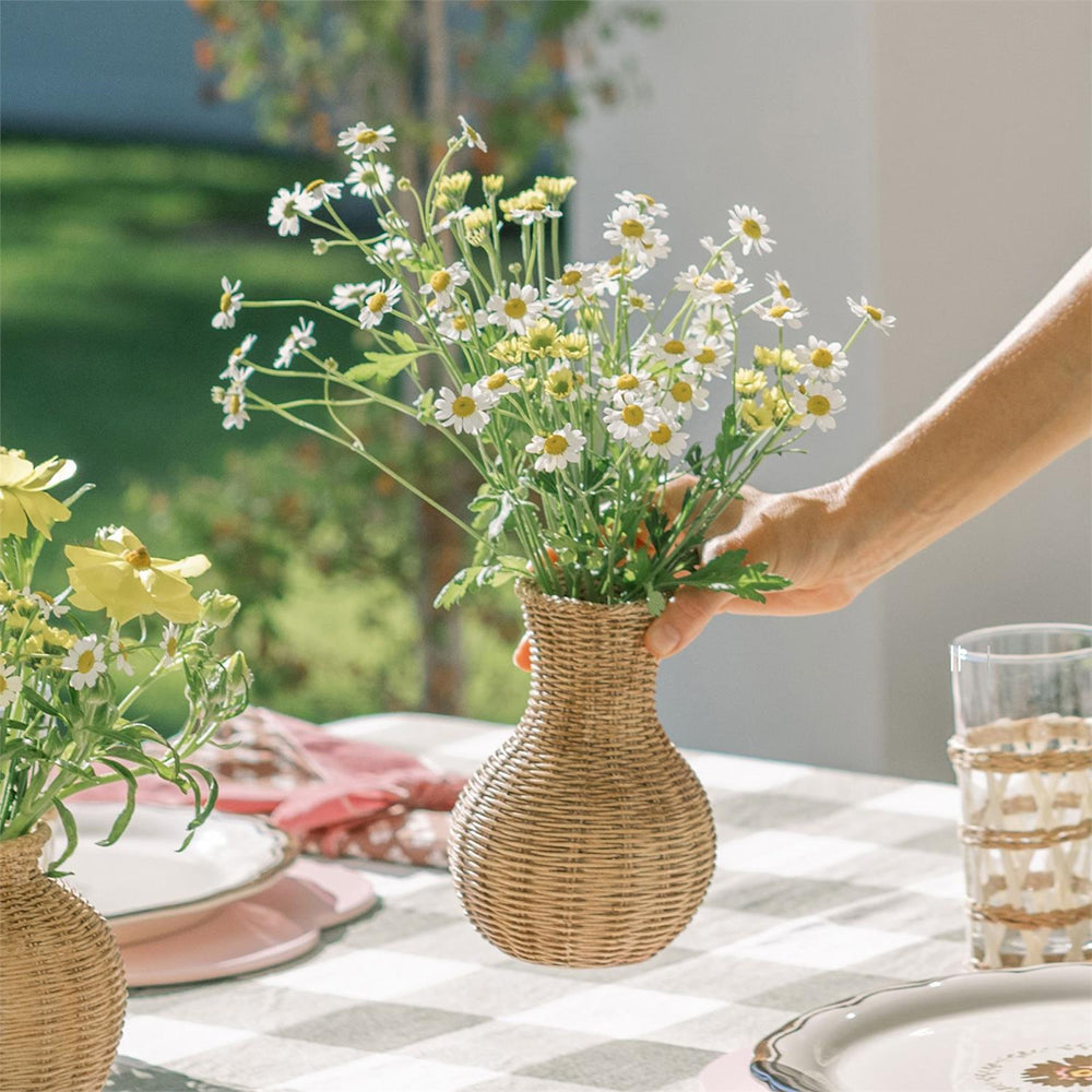 Basket Weave Pattern Vase