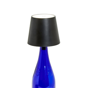 LED Portable Black Lampshade Bottle Lamp