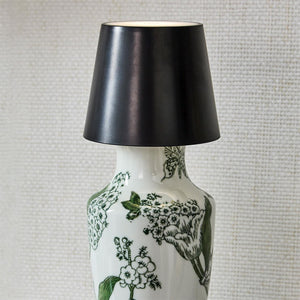 LED Portable Black Lampshade Bottle Lamp