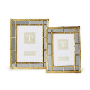 Bamboo Gold Photo Frame w/ Mirror Edge