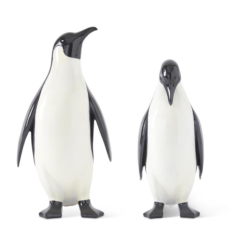 Black & White Glossy Resin Penguin