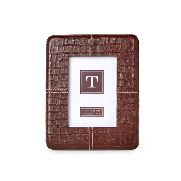Genuine Leather Reptile Photo Frame