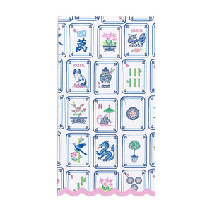 Mahjong Scalloped Guest Towel