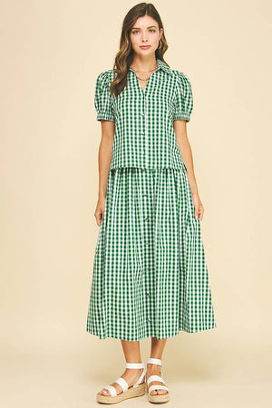 Gingham Button Down Shirt