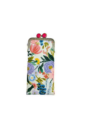 Kiki & Syds Eyeglass Case - Garden Party Ivory