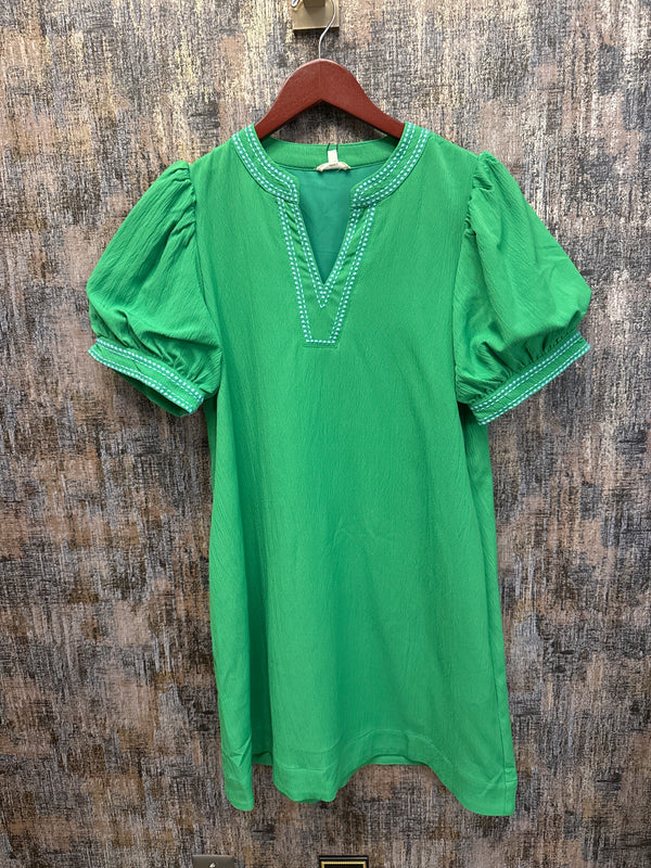 Crinkled Solid Shift Mini Dress