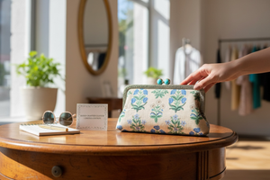 Kiki & Syds Clutch Purse - Bluebell Bloom