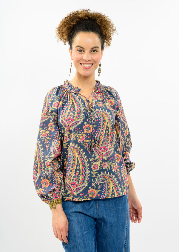 Paisley Tassel Top