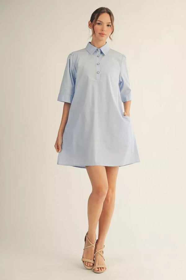 Solid Shift Solid Shift Mini Dress