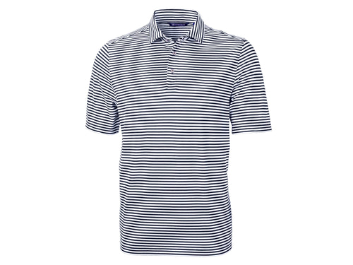 Cutter & Buck Virtue Eco Pique Stripe Recycled Mens Polo