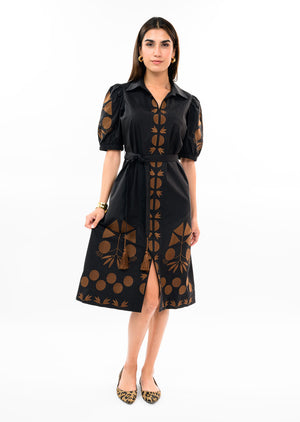 Placket Embroidered