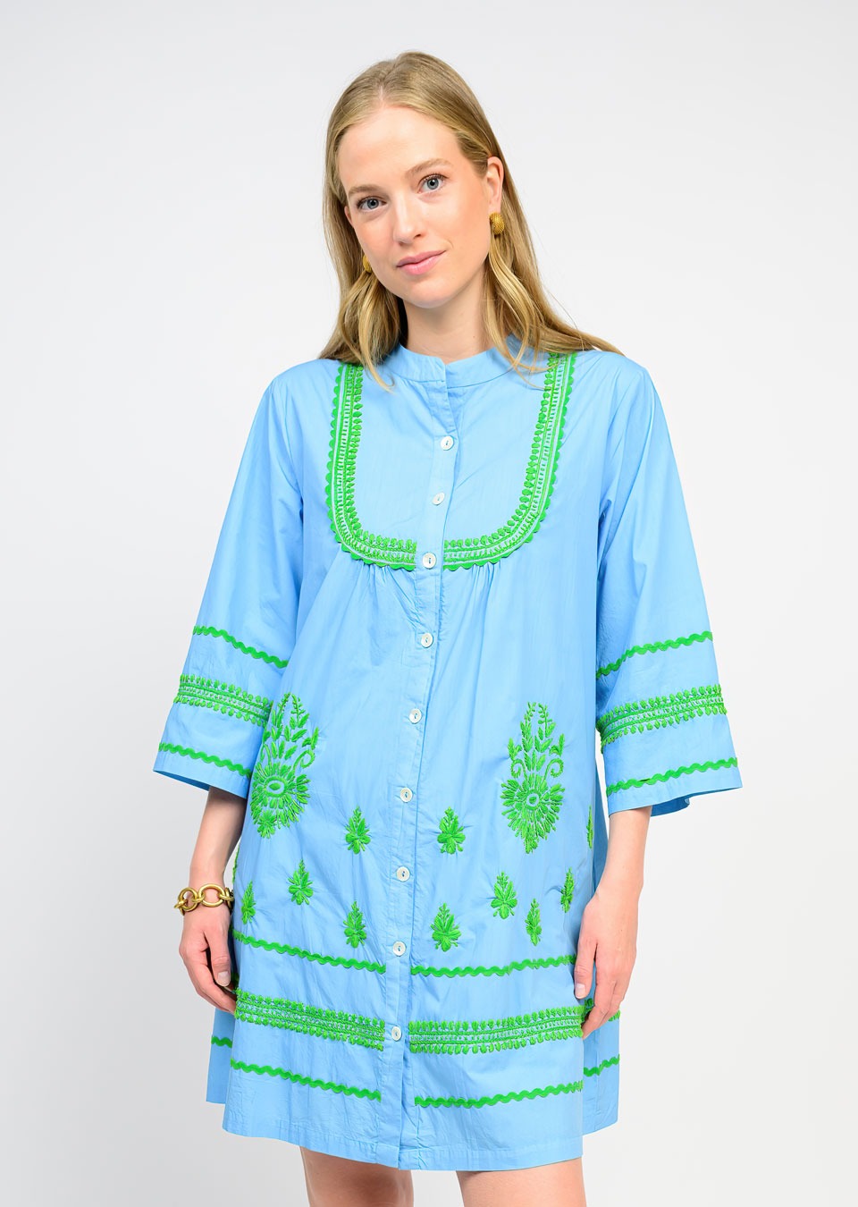 Medallion Embroidered Dress