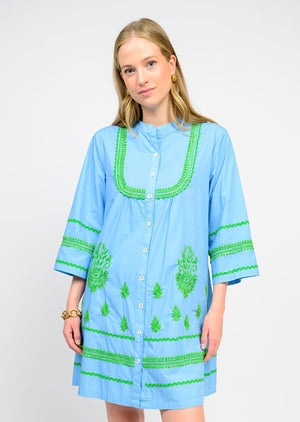 Medallion Embroidered Dress