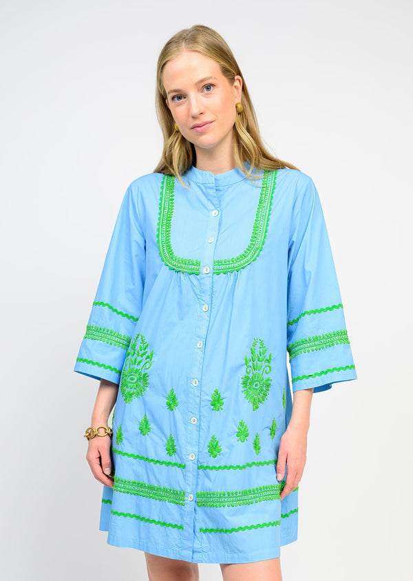 Medallion Embroidered Dress