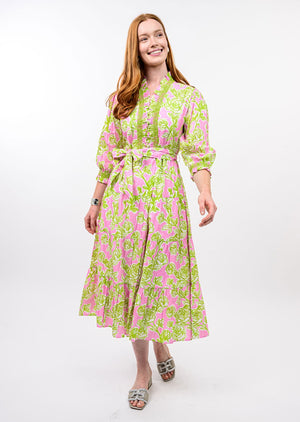 Rose Bouquet Midi Dress