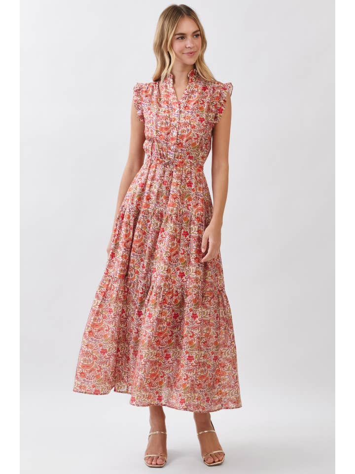 Floral Tiered Maxi Dress