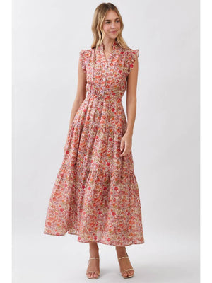 Floral Tiered Maxi Dress