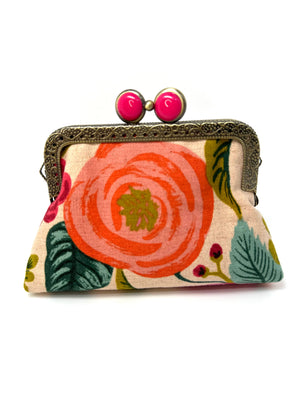 Kiki & Syds ON THE GO Credit Card Clutch - Joliet Rose Cream
