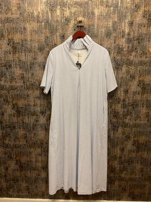 Seersucker Audrey Midi Dress