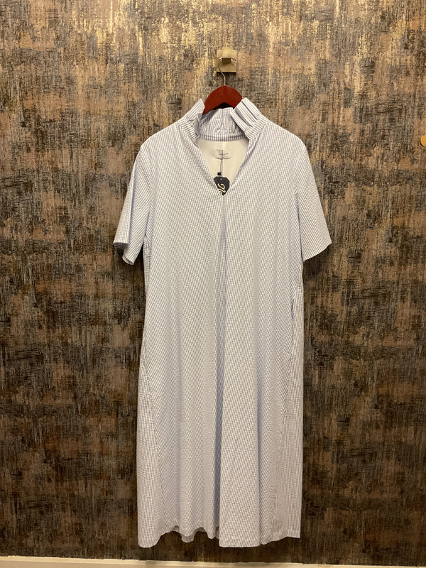 Seersucker Audrey Midi Dress