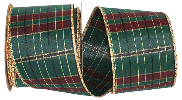 MCKENZIE PLAID WIRED EDGE RIBBON