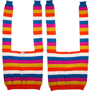 Sorbet Stripes - 17" x 41" Faux Sweater Scarf