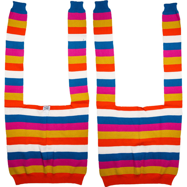 Sorbet Stripes - 17" x 41" Faux Sweater Scarf