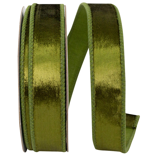 DESIGNER PLUSH VELVET ELITE WIRED EDGE RIBBON