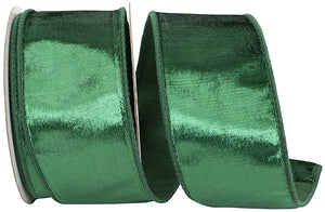 EMERALD DESIGNER PLUSH VELVET ELITE WIRED EDGE RIBBON