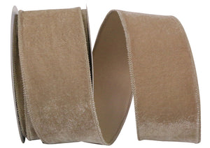 REGAL VELVET PLUSH WIRED EDGE RIBBON