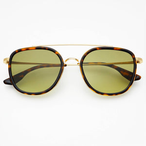 Brown Weston Acetate Round Sunglasses