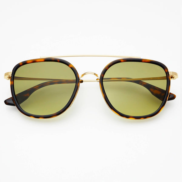 Brown Weston Acetate Round Sunglasses