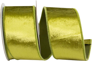 VELVET COLORS PLUSH DELUXE BACKED WIRED EDGE RIBBON