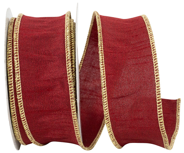 1.5" Dupioni Colors Deluxe Wired Edge Ribbon