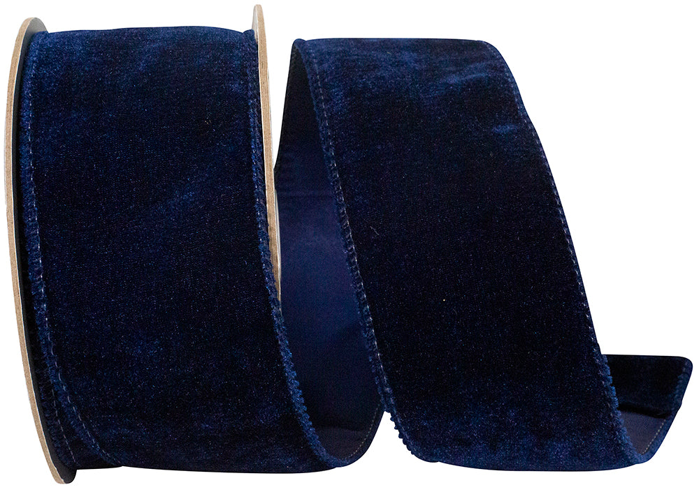 NAVY LUXE PLUSH VELVET RIBBON