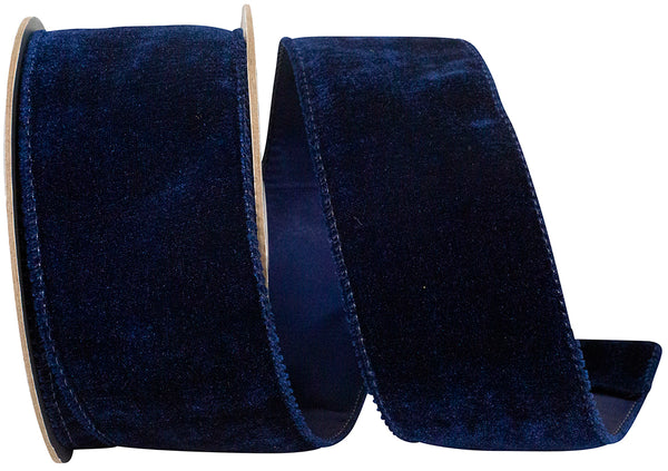 NAVY LUXE PLUSH VELVET RIBBON