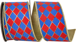 Diamond Elite Metallic Outline Deluxe Wired Edge Ribbon
