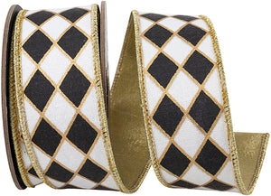 DIAMOND ELITE METALLIC OUTLINE DELUXE WIRED EDGE RIBBON